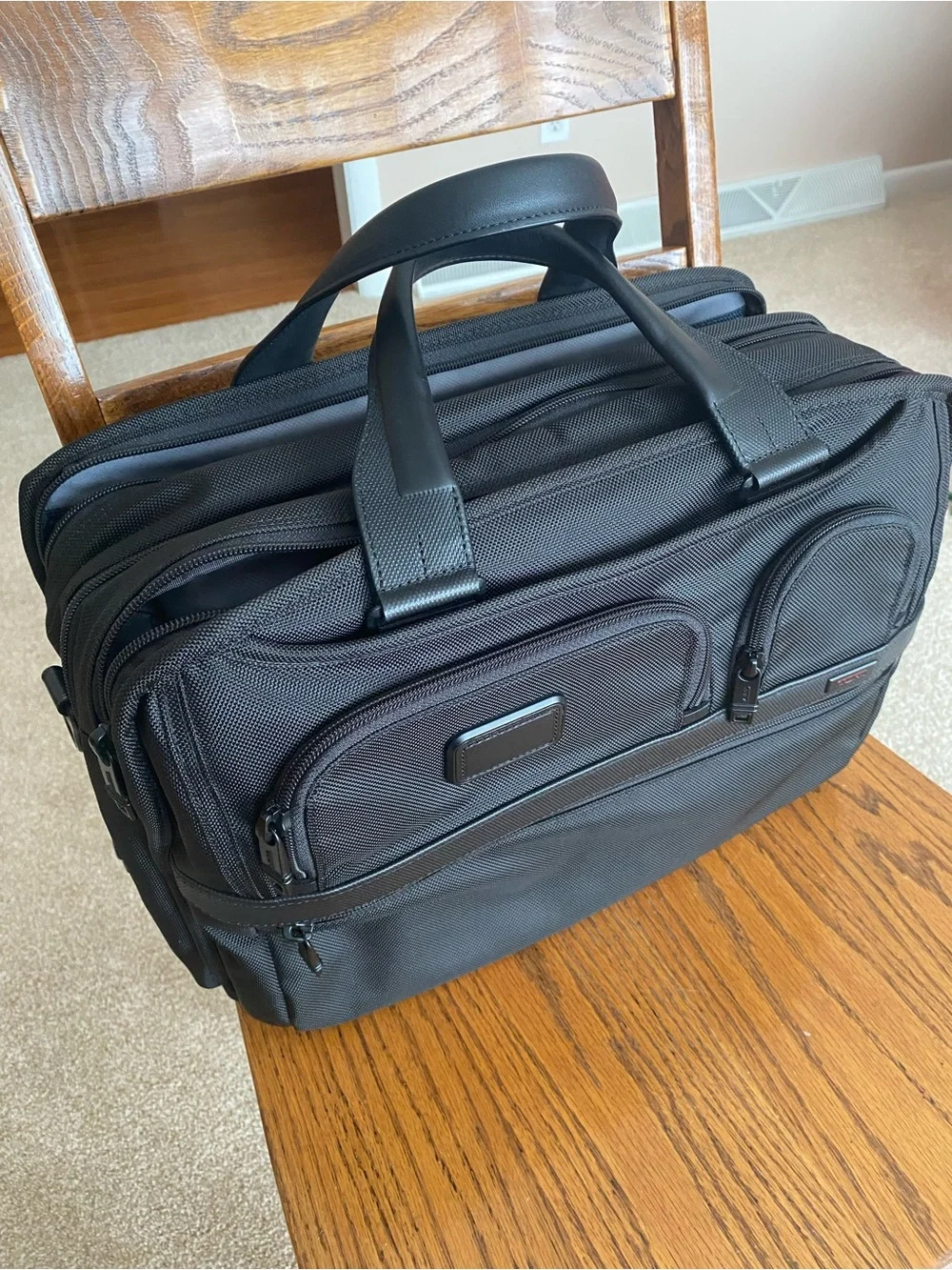 Tumi Black Men's Briefcase Laptop Bag
